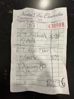 Bill  at Quecas El Comal in Cabo San Lucas