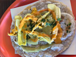 Quesadilla de Huitlacoche  at Quecas El Comal in Cabo San Lucas