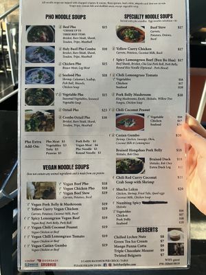   at Holy Basil Pho in Oakland