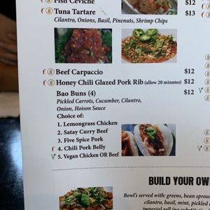 Vegan bao options  at Holy Basil Pho in Oakland