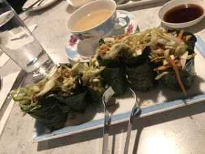 Raw Thai wrap  at Zen Garden in Great Neck