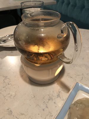 Flower tea  at Zen Garden in Great Neck
