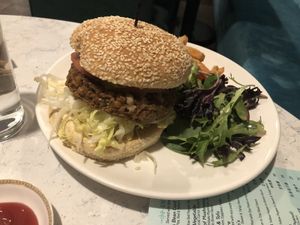 Vegan Burger  at Zen Garden in Great Neck
