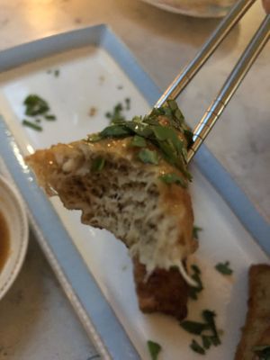 Taiwanese minced chicken roll  at Zen Garden in Great Neck