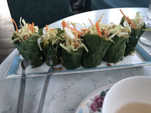 Raw Thai wrap  at Zen Garden in Great Neck