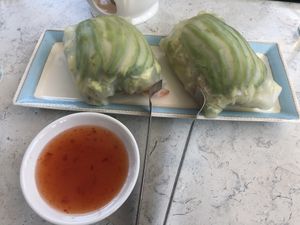 Rice paper roll  at Zen Garden in Great Neck