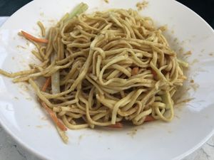 Sesame cold noodle with peanut sauce  at Zen Garden in Great Neck