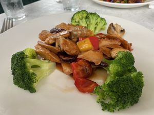 General tso chicken at Zen Garden in Great Neck