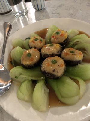 Stuffed mushrooms  at Zen Garden in Great Neck