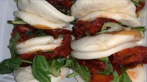 Peking duck (bao)!  at Zen Garden in Great Neck