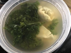 Wonton soup   at Zen Garden in Great Neck