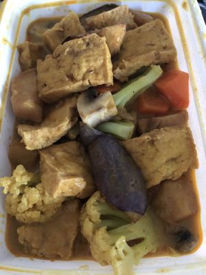 Curry vegetable and tofu   at Zen Garden in Great Neck