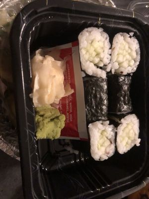 Cucumber roll  at Zen Garden in Great Neck