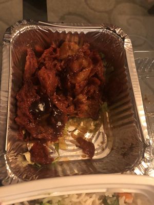 BBQ roast (char Siu) seitan  at Zen Garden in Great Neck