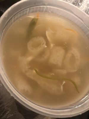 Bamboo fungus soup   at Zen Garden in Great Neck