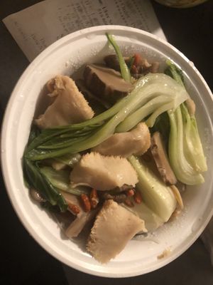 Hericium mushroom noodle soup  at Zen Garden in Great Neck