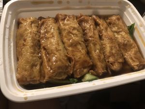 Gold bar and jade tree 
  at Zen Garden in Great Neck