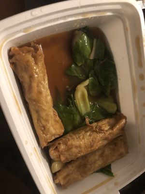 Gold bar and jade tree 
  at Zen Garden in Great Neck