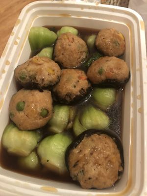 Stuffed mushrooms   at Zen Garden in Great Neck