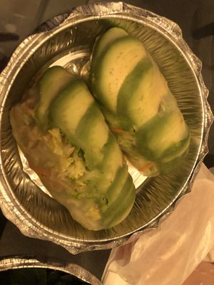 Avocado rice paper roll
  at Zen Garden in Great Neck