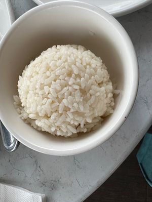 White rice   at Zen Garden in Great Neck