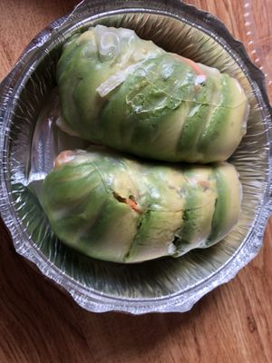 Rice paper roll   at Zen Garden in Great Neck