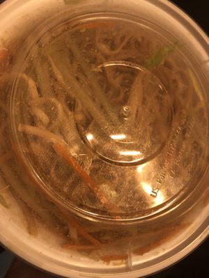 Sesame cold noodle (with peanut sauce )   at Zen Garden in Great Neck