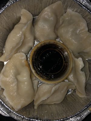 Steamed vegan dumpling   at Zen Garden in Great Neck
