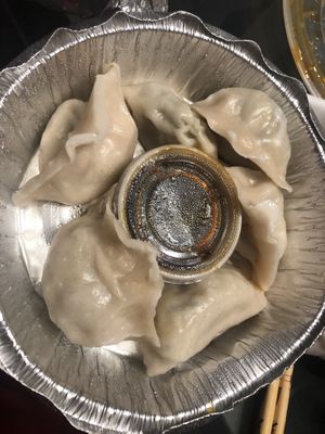 Steamed vegan dumpling   at Zen Garden in Great Neck