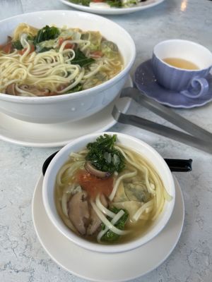 Wonton soupp  at Zen Garden in Great Neck