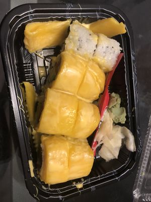 Vegan mango Tuna roll   at Zen Garden in Great Neck