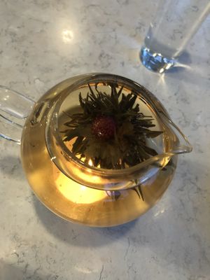 Flower tea  at Zen Garden in Great Neck