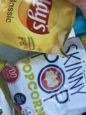 Each sandwich comes with a bag of chips, popcorn, or pretzels (it's your choice!) at Eureka Plant Based Foods in Phillipsburg