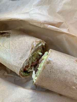 ”Sumthin To Eat” on a Spinach Wrap! at Eureka Plant Based Foods in Phillipsburg