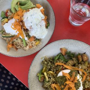 Healthy bowls at Sanctum Cafe in Cooks Hill