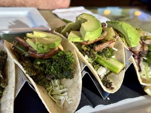 Happy Veggie Tacos  at South Gate Brewing Company in Oakhurst