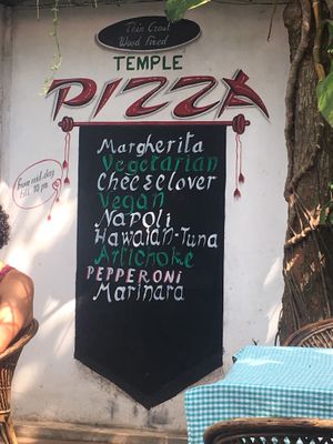 Wall at Coffee Temple in Varkala