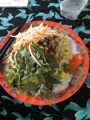 Chicken rice  at Quan Chay - Cua Dai in Hoi An