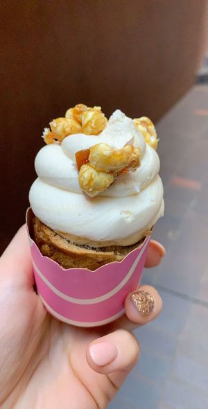 Salted caramel popcorn 🧁  at Nathan Bakes in Christies Beach