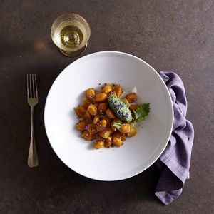 Gnocchetti orange! at Herbe in Reggio Emilia