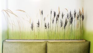 sofa on first floor at Herbe in Reggio Emilia