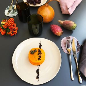 raw pumpkin parmigiana  at Herbe in Reggio Emilia