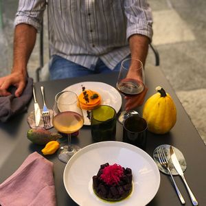 black gnocchetti at Herbe in Reggio Emilia