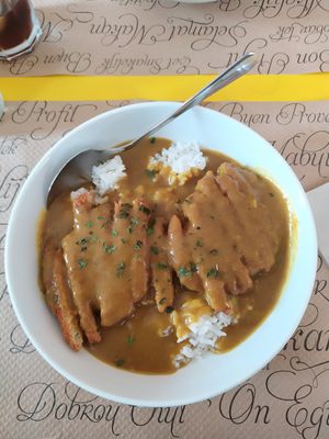 Curry Katsu at La Factoría Vegana in Leon
