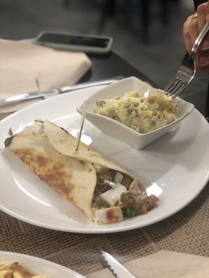 Espectacular burrito at La Factoría Vegana in Leon