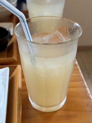 Homemade ginger ale at Kiseki no Shokutaku in Yokohama