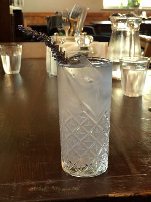 Lavender lemonade  at Ilkley Moor Vaults in Ilkley