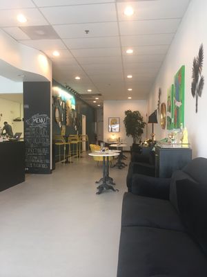 Dining area at Mind Your Belly in Richmond