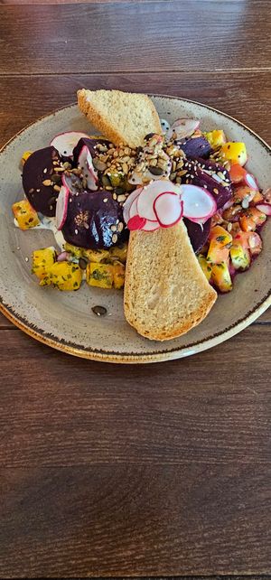 Betroot duo (vegan) at Red Lion in Marlborough