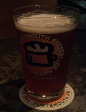 Pumpkin ale brewed in house. at The Portsmouth Brewery in Portsmouth